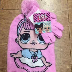 Kids LoL hat and glove set